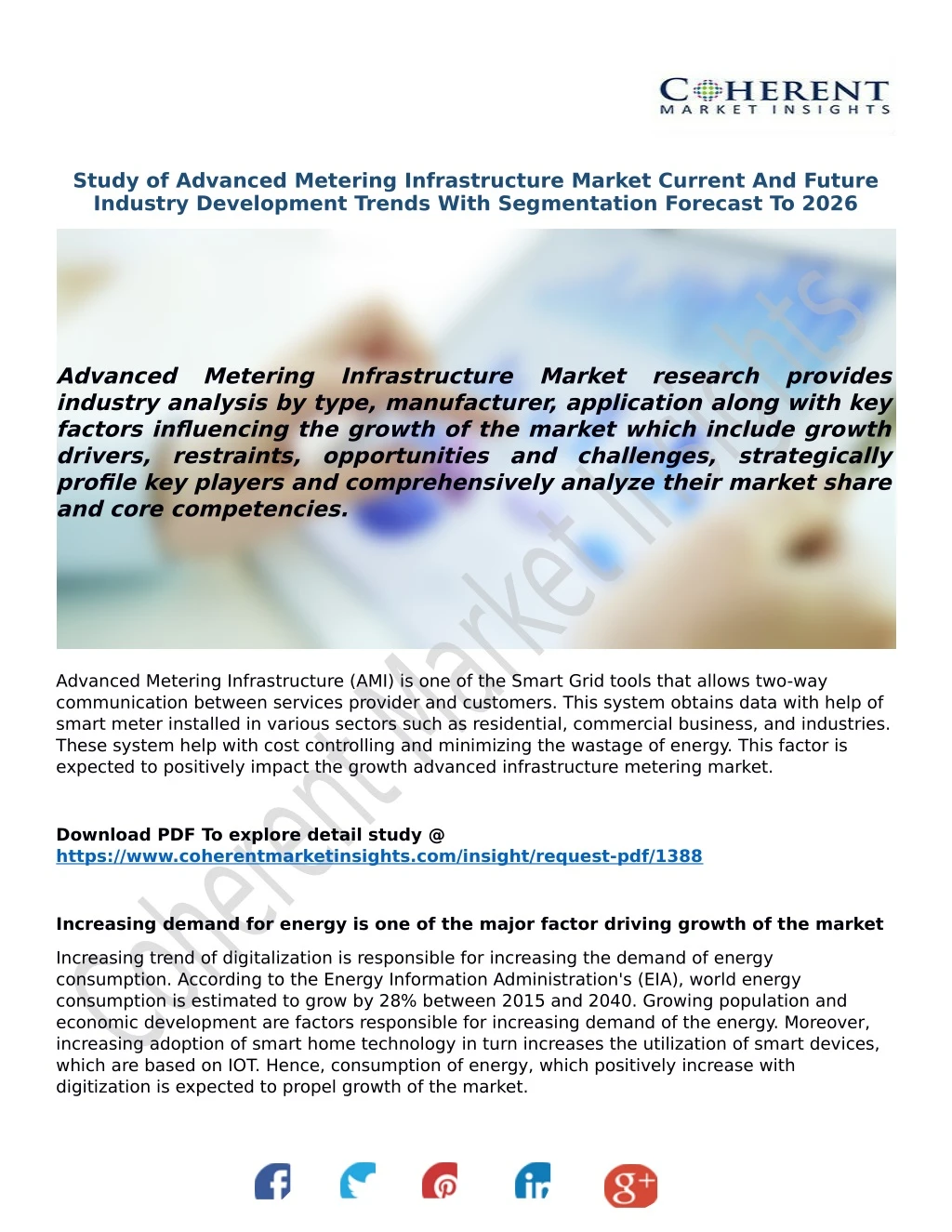 study of advanced metering infrastructure market