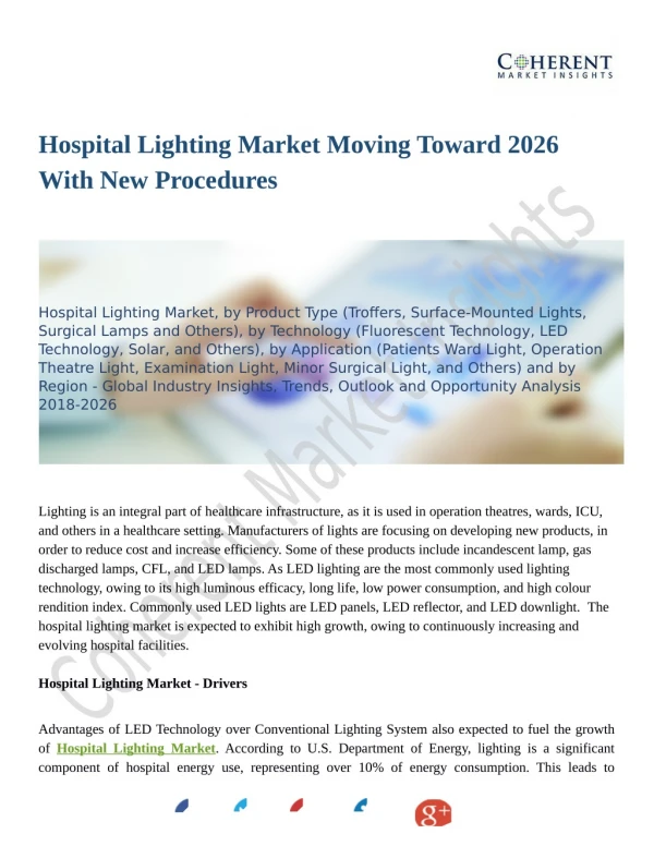 Hospital Lighting Market Moving Toward 2026 With New Procedures