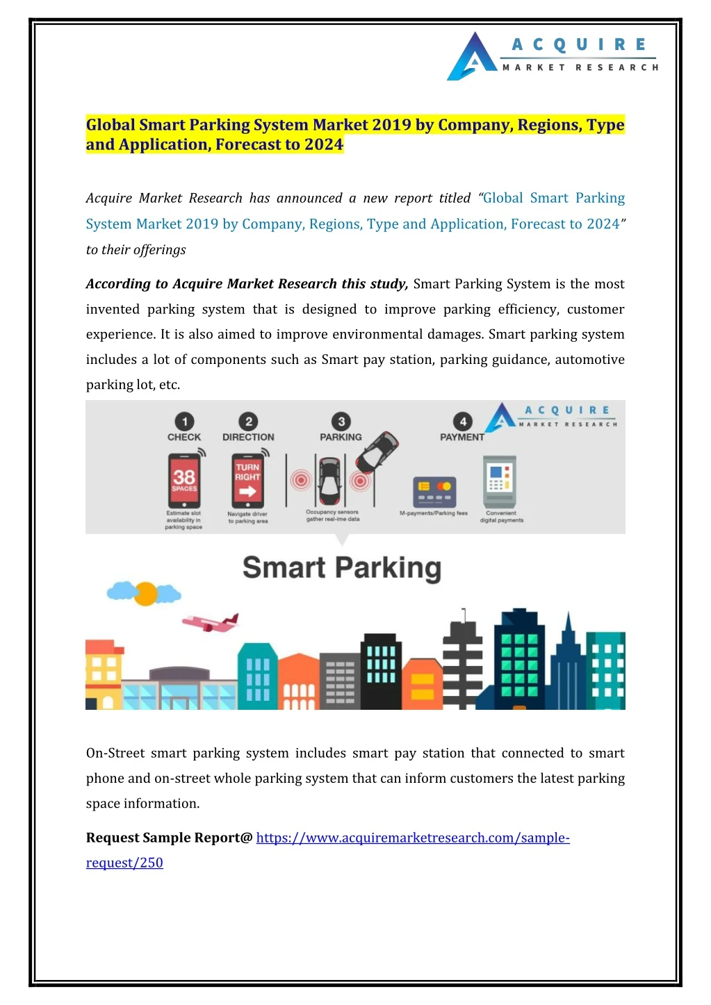 global smart parking system market 2019