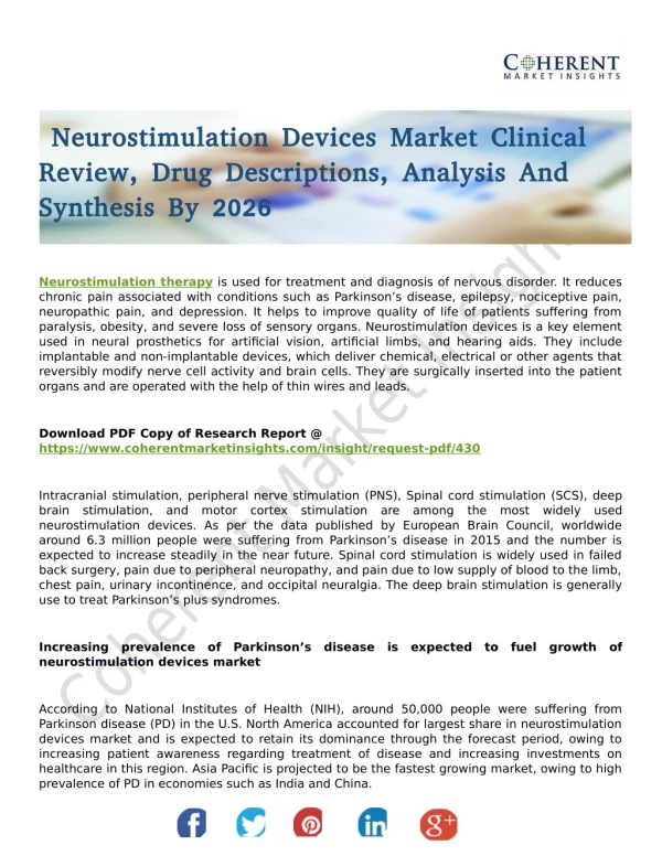 Neurostimulation Devices Market Deep Analysis by Production Overview and Insights 2026