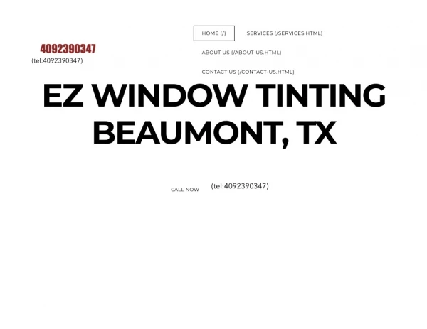 Window Tinting Beaumont TX
