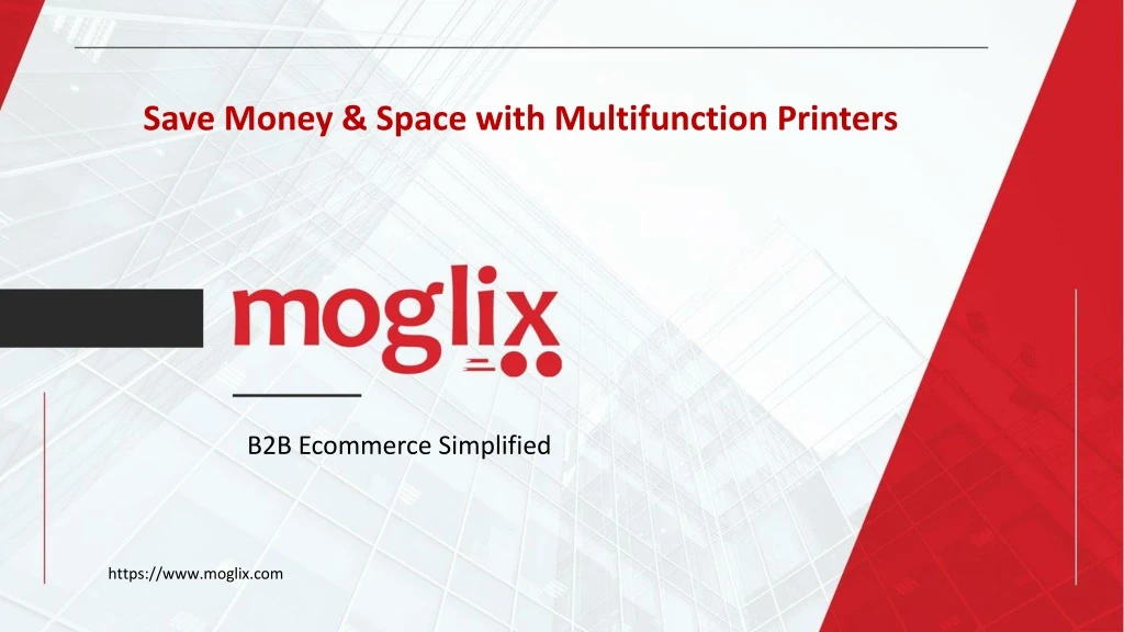 save money space with multifunction printers