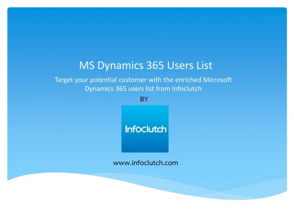 MS Dynamics 365 users list