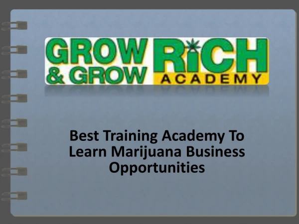 Best training Academy to learn marijuana business opportunities