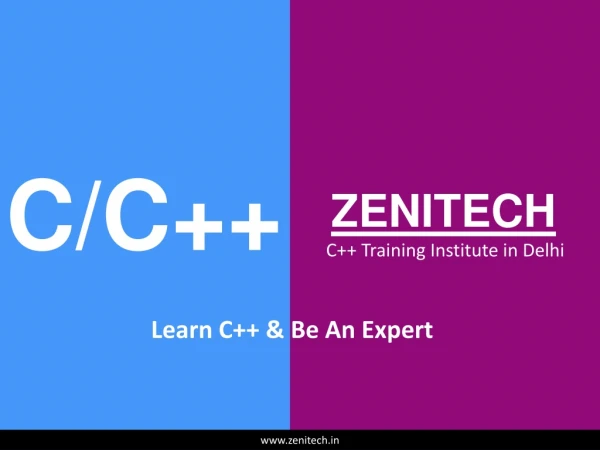 Get C Training in Delhi | ZENITECH