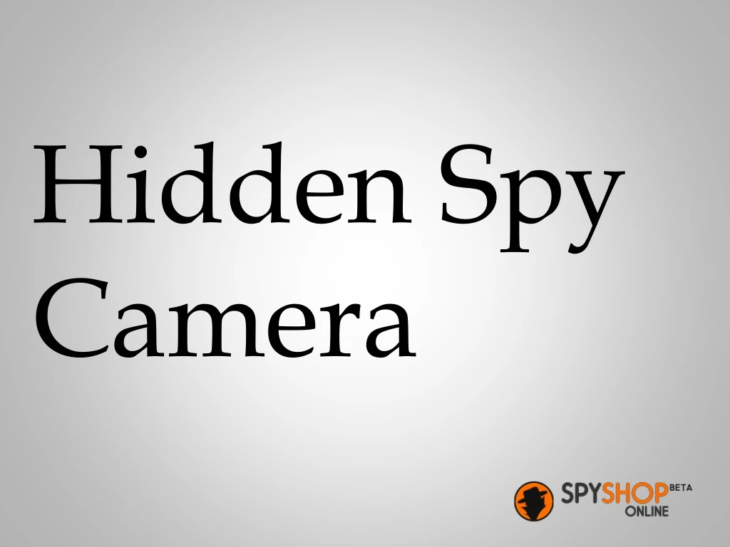 hidden spy camera