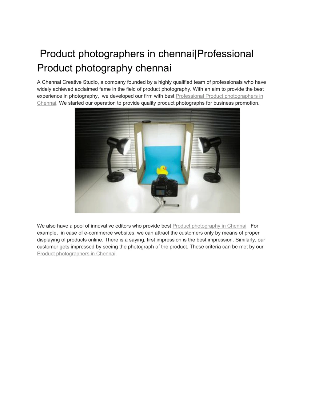 product photographers in chennai professional