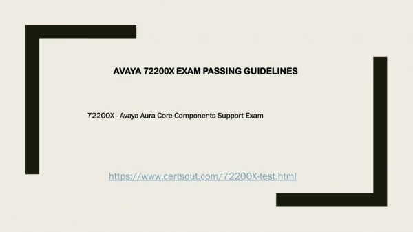 Certsout 72200X Exam Practice Test With Braindumps