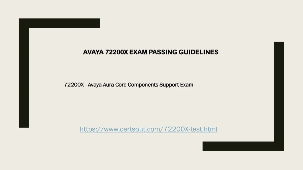 avaya 72200x exam passing guidelines avaya 72200x