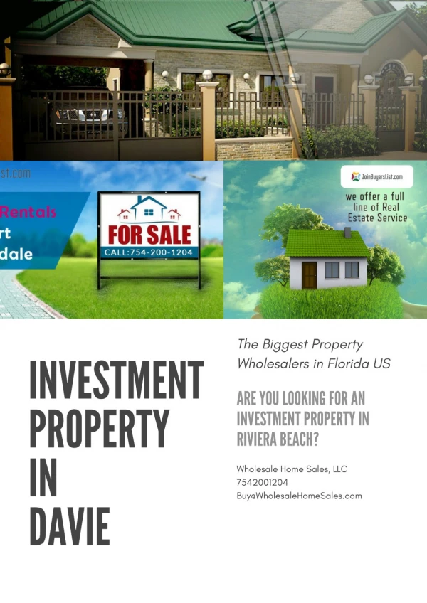 Investment property in Davie