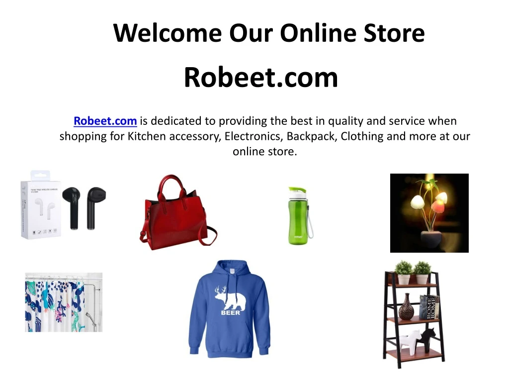welcome our online store