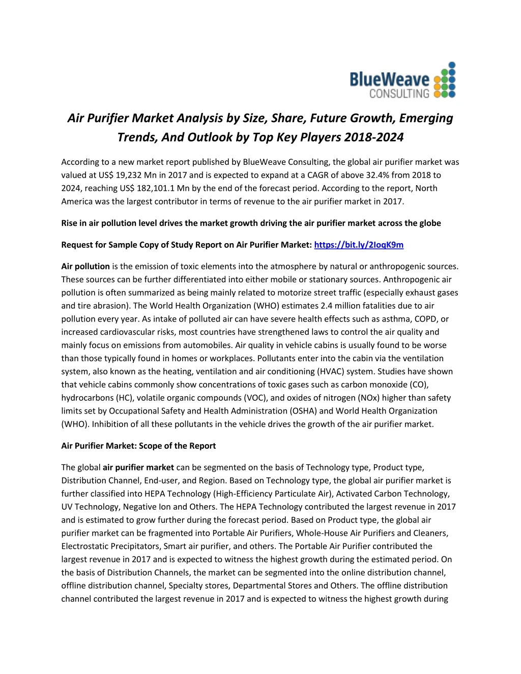 air purifier market analysis by size share future