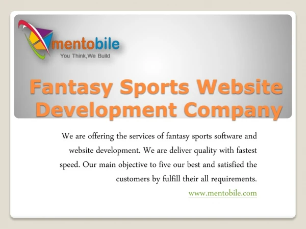 Start Fantasy sports Software website