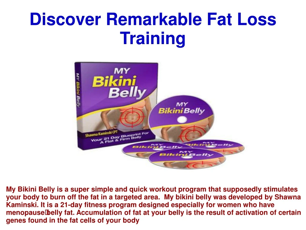 discover remarkable fat loss training