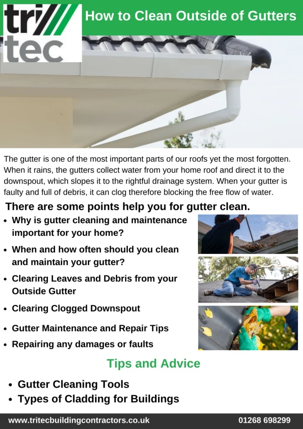 How to clean outside of gutters and maintain