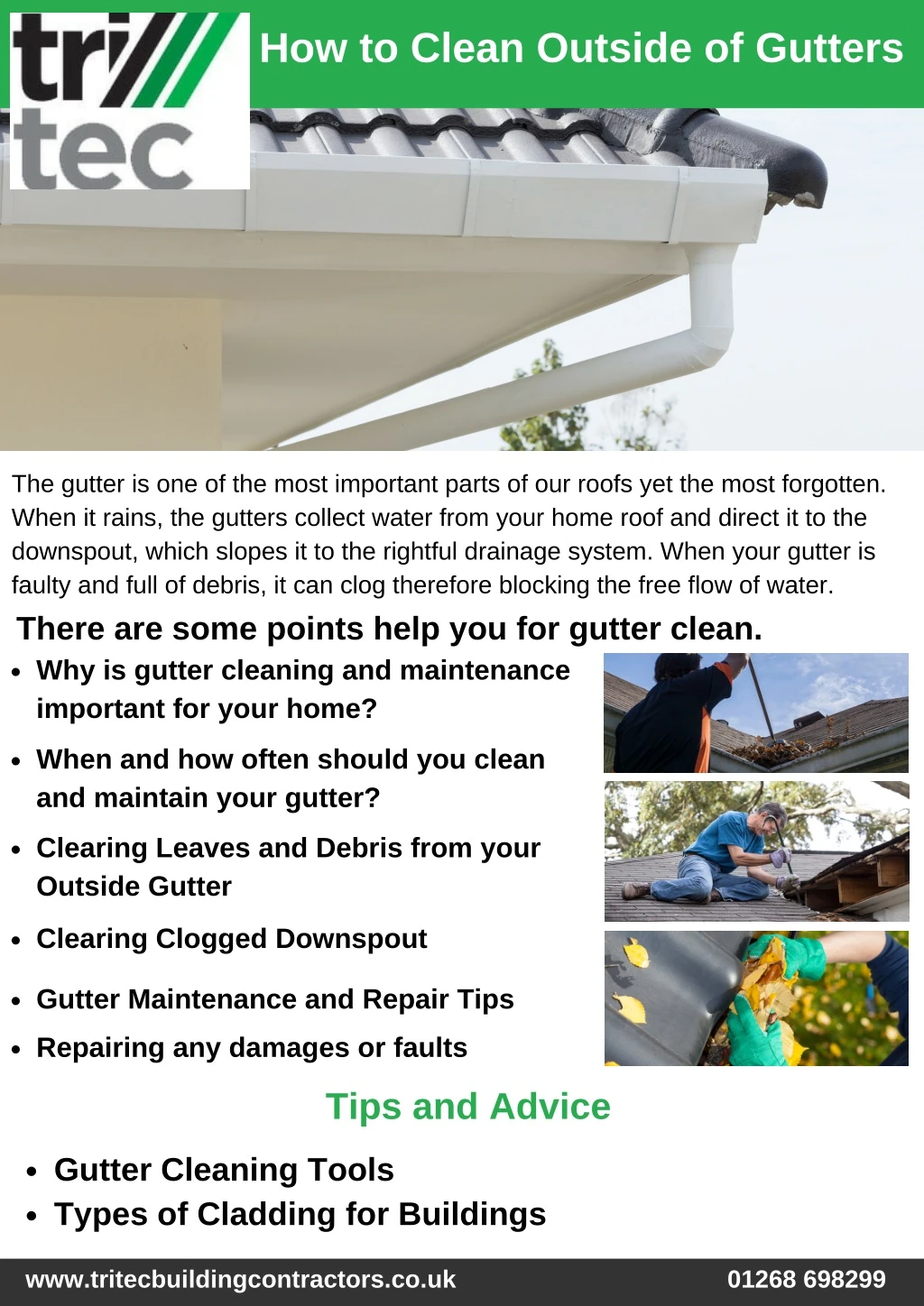 how to clean outside of gutters
