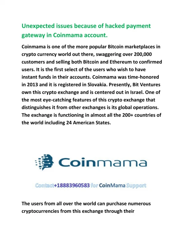 Get Assistance Coinmama Support Number