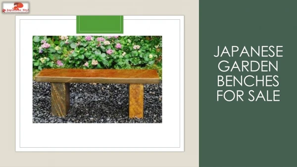 Japanese garden benches for sale