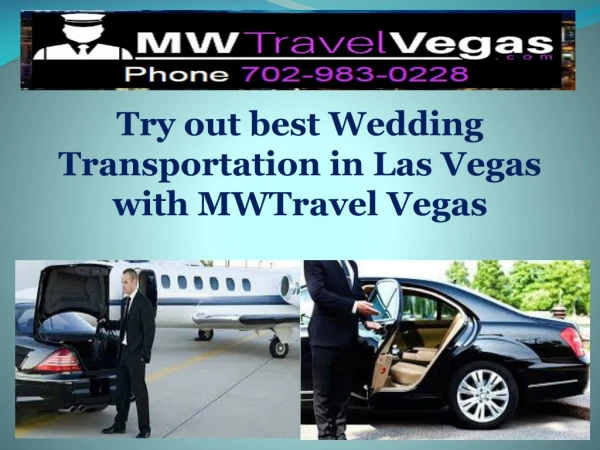 Try out best Wedding Transportation in Las Vegas with MWTravel Vegas