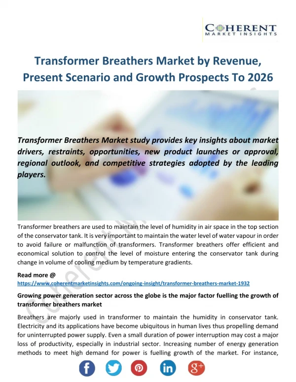 Transformer Breathers Market to Discover Future Growth 2026