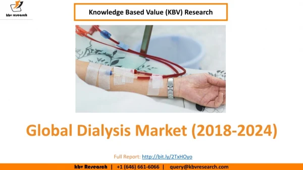 Global Dialysis Market- KBV Research
