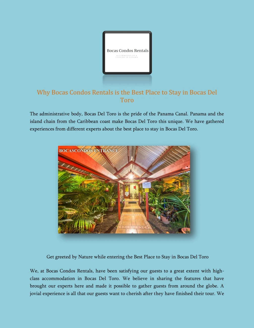 why bocas condos rentals is the best place