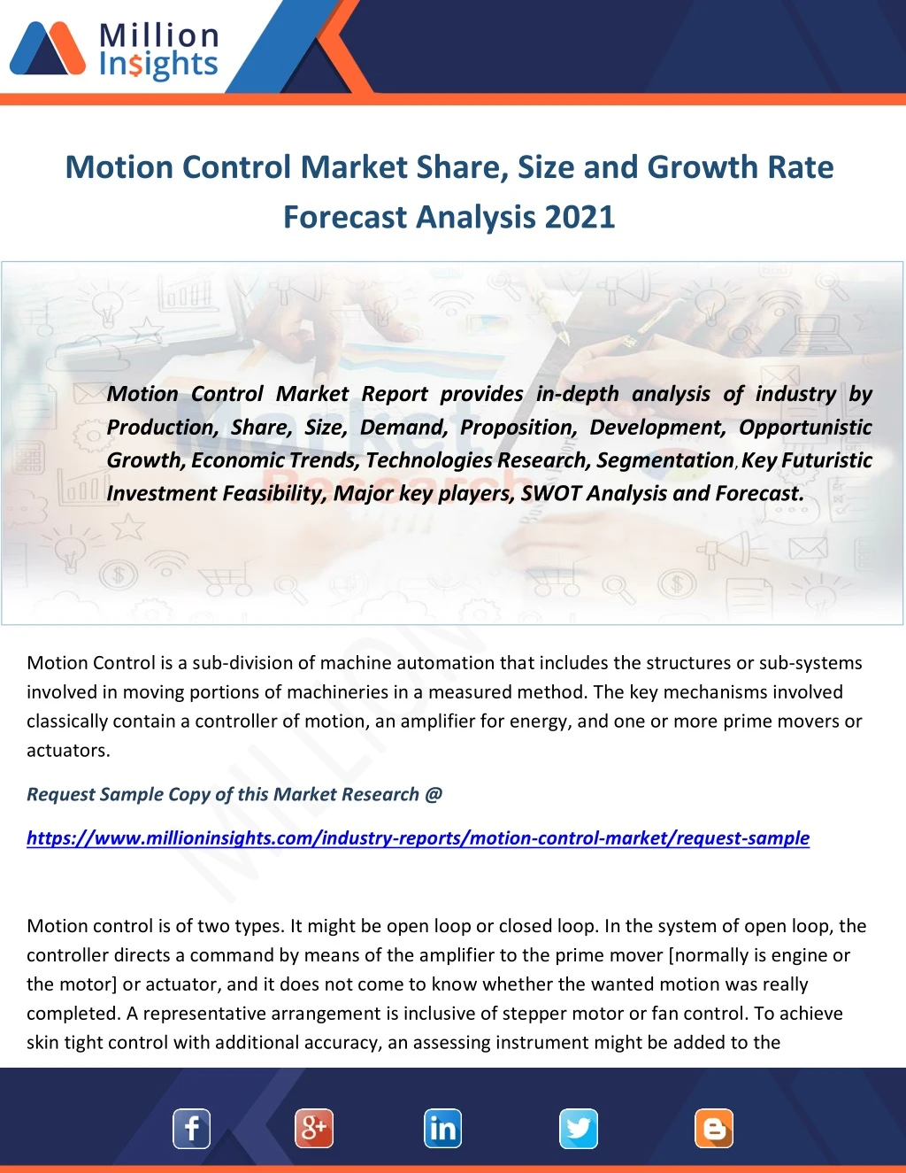 motion control market share size and growth rate