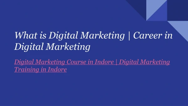 Digital Marketing Course Certificate