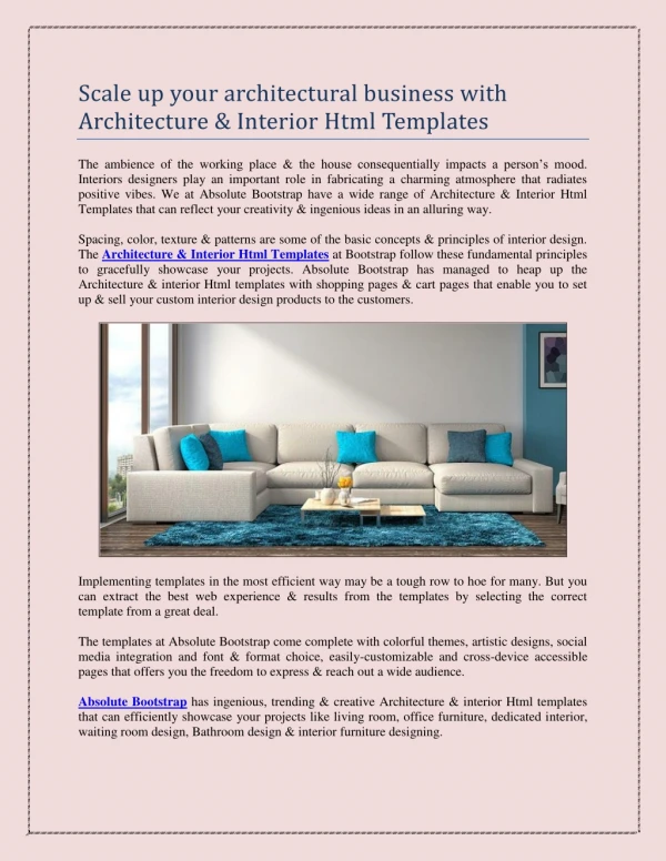 Scale up your architectural business with Architecture & Interior Html Templates