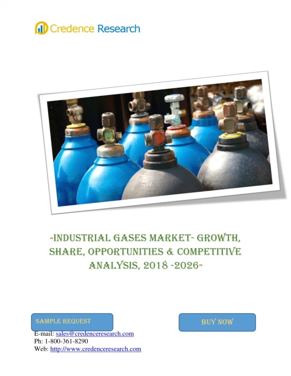 Industrial gases Market is Expected to Grow at a CAGR of 5.9% from 2017 to 2025