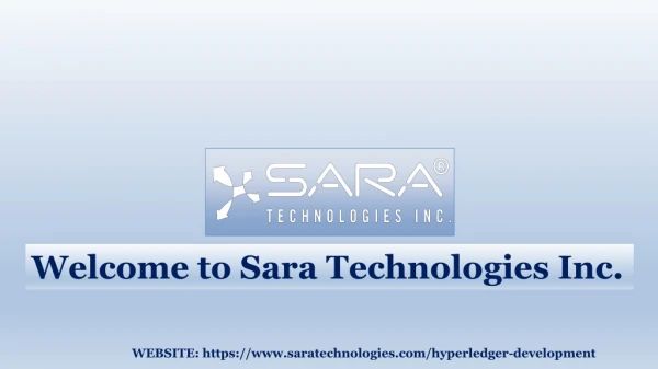 Hyperledger Development Company - Sara Technologies