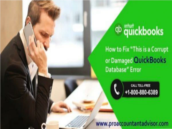 How to Solve “This is a Corrupt/Damaged QuickBooks Database” Error?