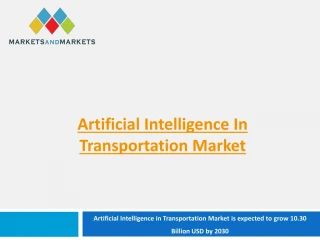 Artificial Intelligence in Transportation Market - slide 1