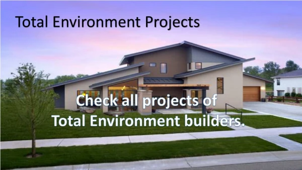 Total environment projects in bangalore