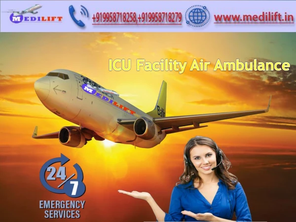 Hire Emergency Air Ambulance Service in Pondicherry with ICU