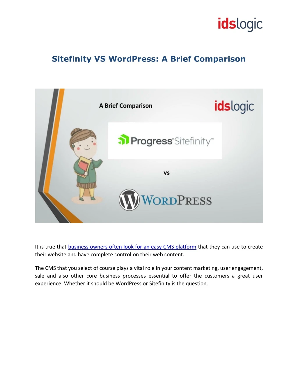 sitefinity vs wordpress a brief comparison