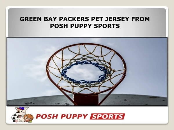 GREEN BAY PACKERS PET JERSEY FROM POSH PUPPY SPORTS