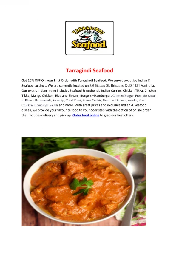 Tarragindi Seafood-Tarragindi - Order Food Online
