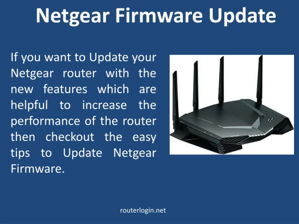 Netgear Firmware Update