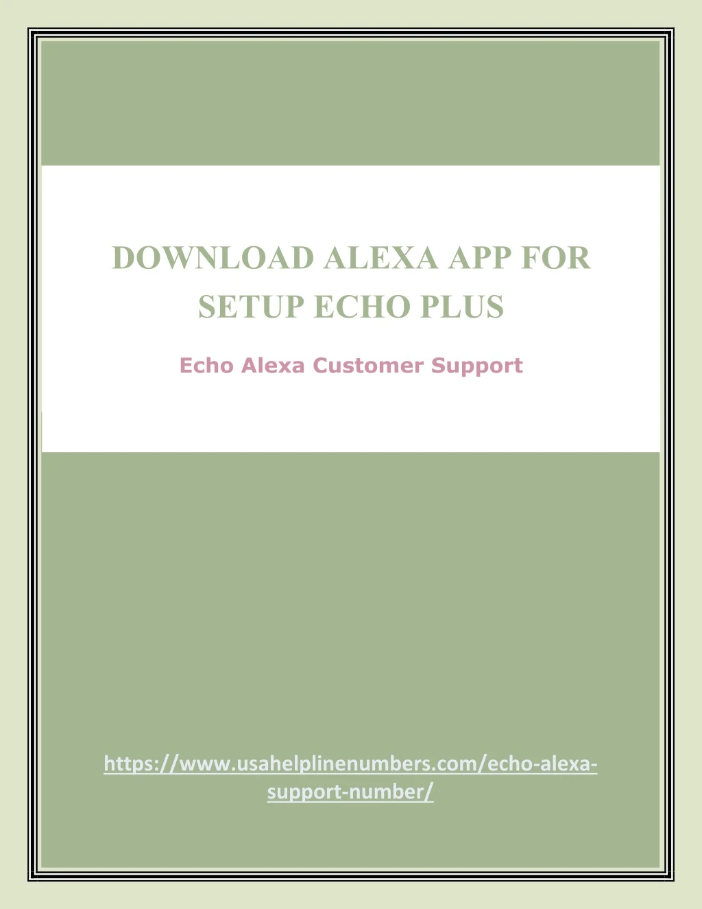 download alexa app for setup echo plus