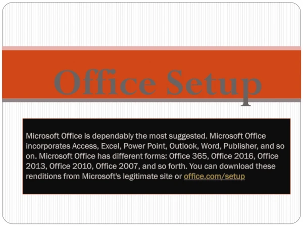 Office.com/setup – Office Antivirus Technical Setup