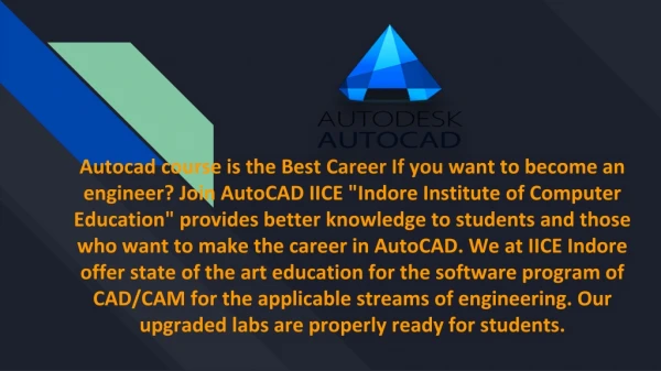 Autocad Course after 12th