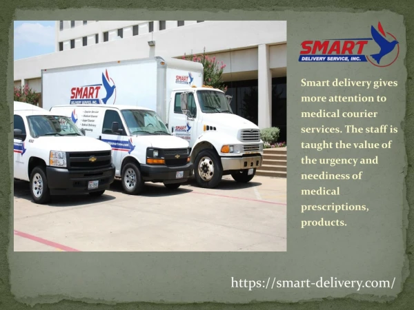 Delivery service Dallas service to meet the demands of numerous industries