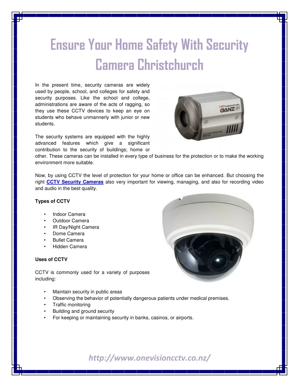 ensure your home safety with security camera
