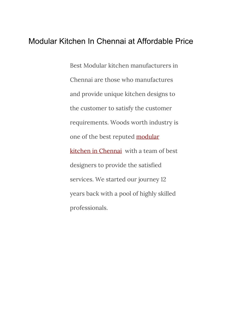modular kitchen in chennai at affordable price