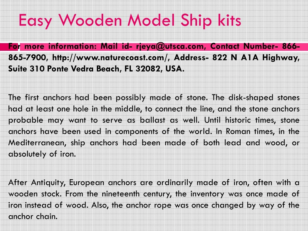 easy wooden model ship kits