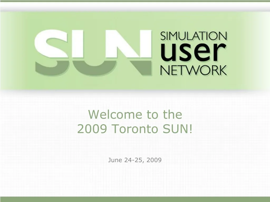 welcome to the 2009 toronto sun
