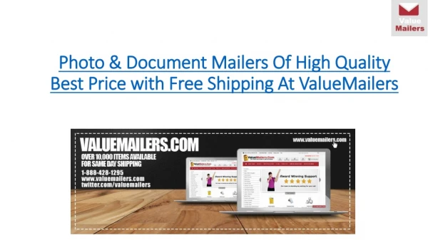 Photo & Document Mailers best price high quality with free shipping worldwide at ValueMailers.