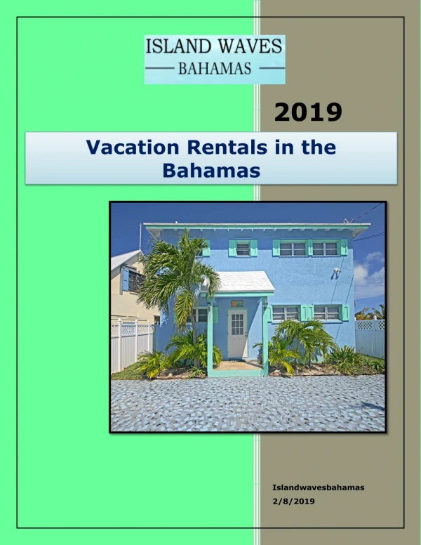 Vacation Rentals in the Bahamas