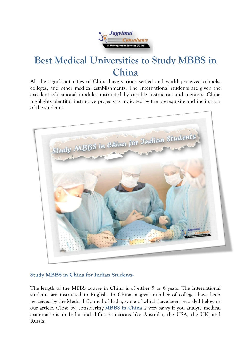 best medical universities to study mbbs in china